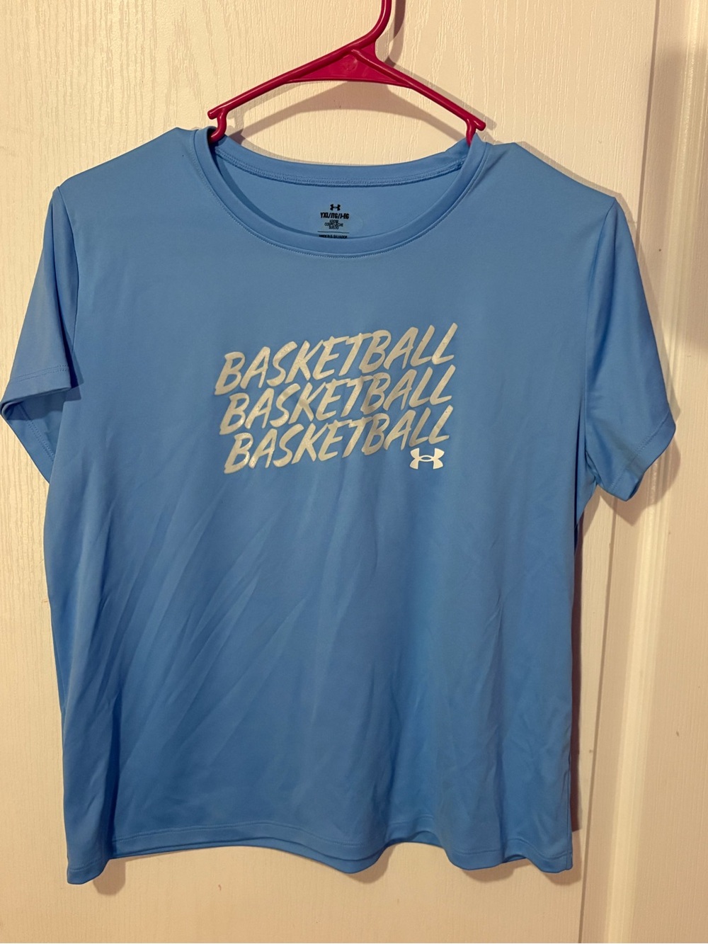 Under Armour Light Blue Performance Tee with Logo